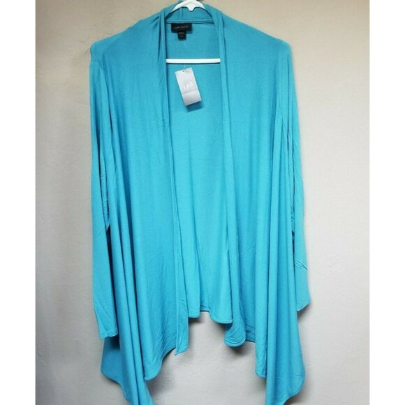 J. Jill Sweaters - J.Jill Wearever Womens Two-Way Jacket Cardigan Sweater Petite Large Blue New $99